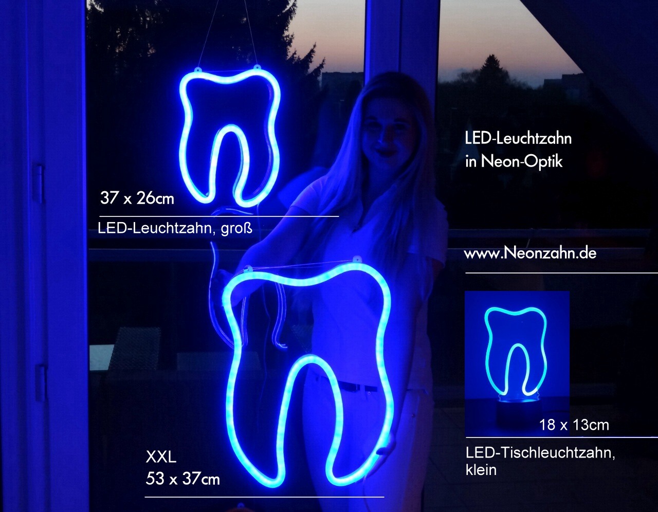 Zahn mit Klammer Leuchtreklame, LED Spangen LED Leuchtreklame, LED Schild  für Kieferorthopädie, Leuchtreklame für Kieferorthopäde, Schild für  Kieferorthopäde - .de