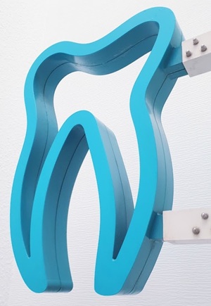 LED Neonzahn für Außenmontage